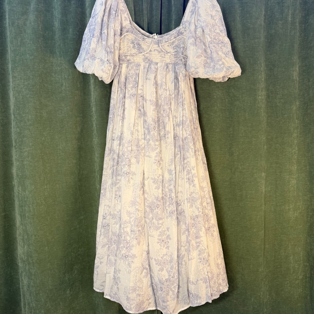 Worth Collective Floral Puff Sleeve Harlow Dress